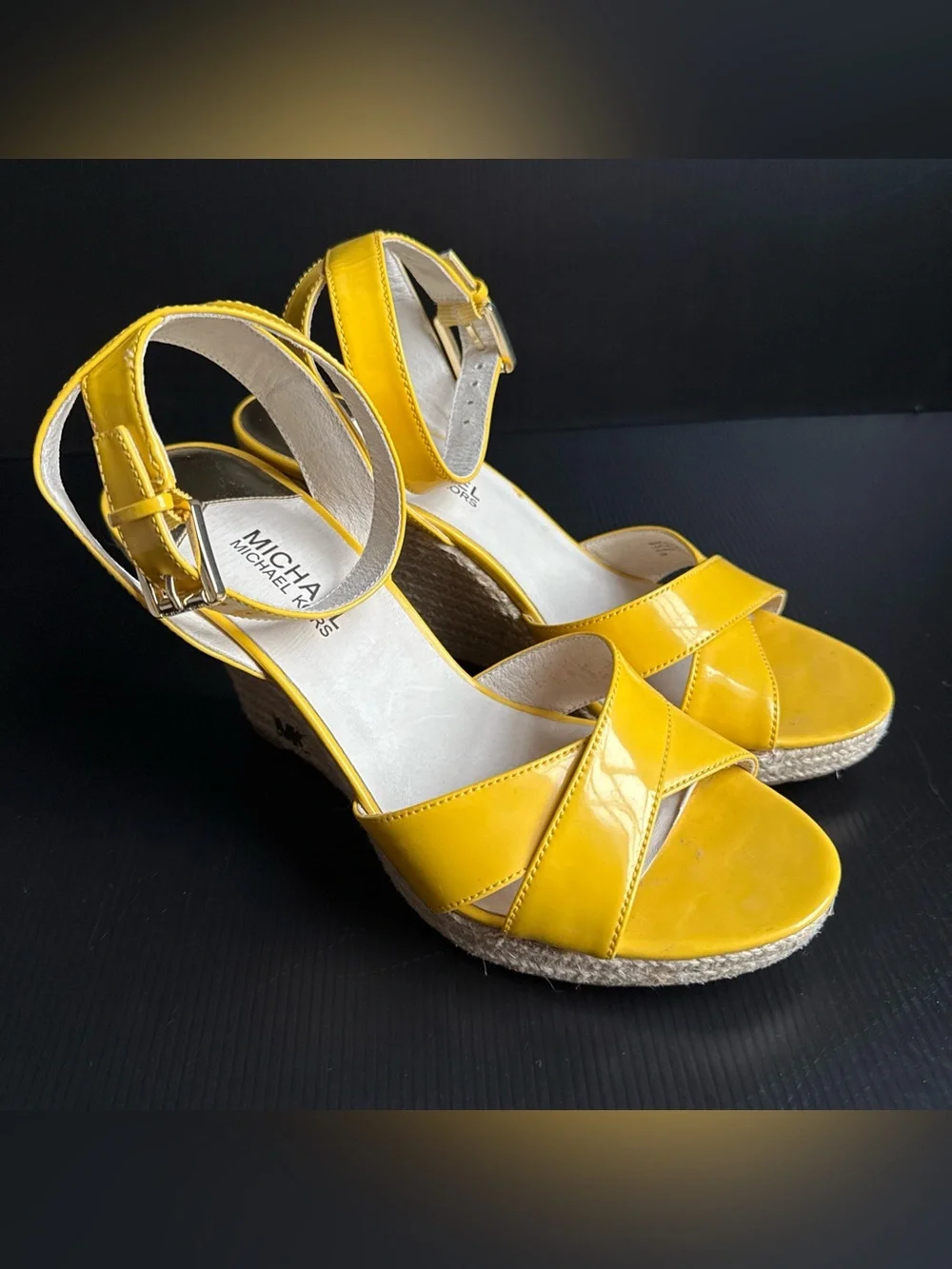 NIB Michael Kors Citrus Kami Ankle Strap Espadrille Sandal Women’s Size 9